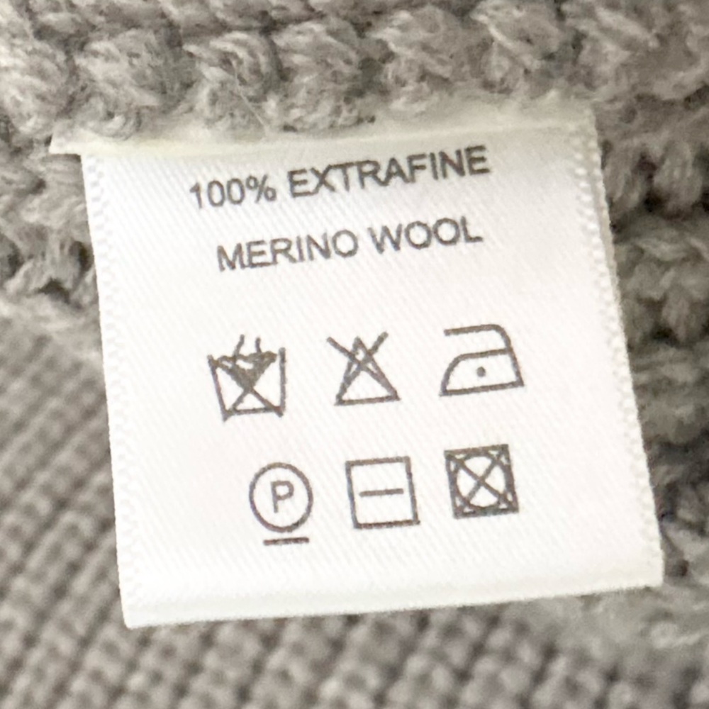 Sibel Saral Merino Wool Gray Sweater Vest Medium Sleeveless - Picture 5 of 5
